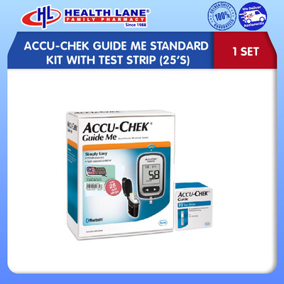 ACCU-CHEK GUIDE ME STANDARD KIT WITH TEST STRIP (25'S)